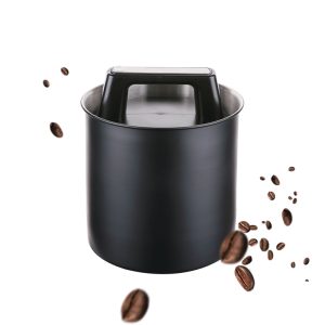 black painting stainless steel food storage jar