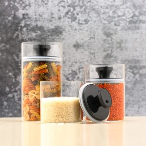 vacuum glass storage jar